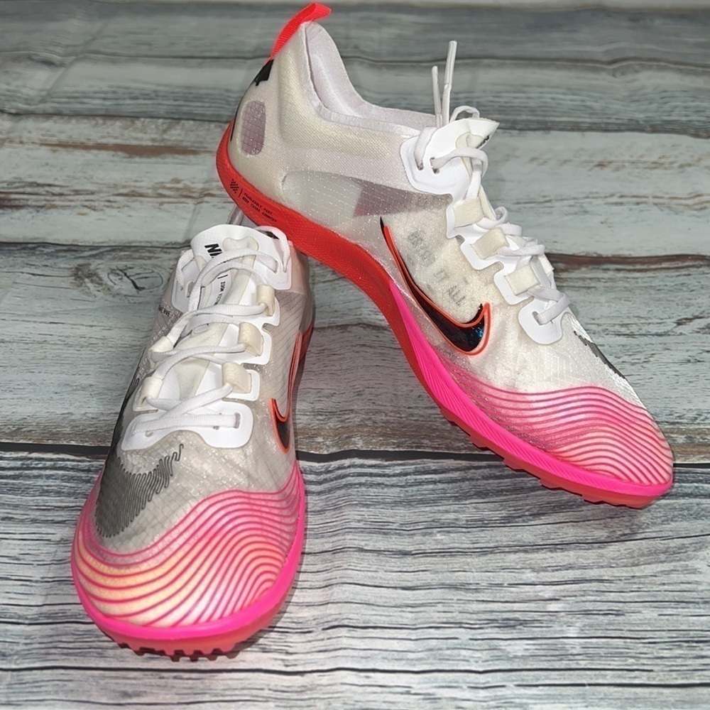 Nike Women's Zoom Victory Waffle 5 White/Black-Bright Crimson Size 6.5